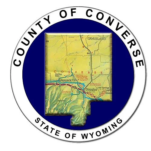 Map of Converse County Wyoming