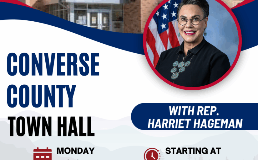 Congresswoman Hageman’s Upcoming Town Hall